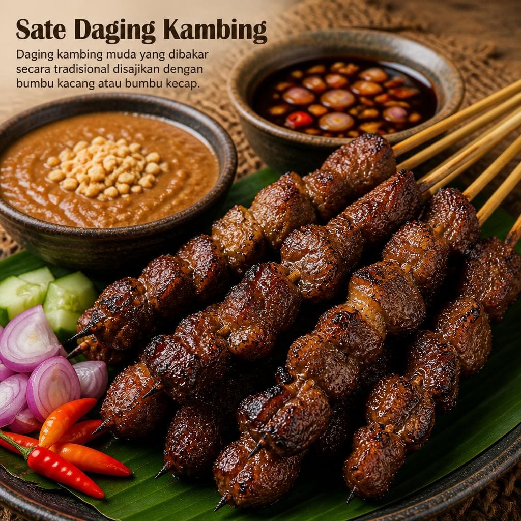 Sate Daging Kambing di RM Bumi Aki